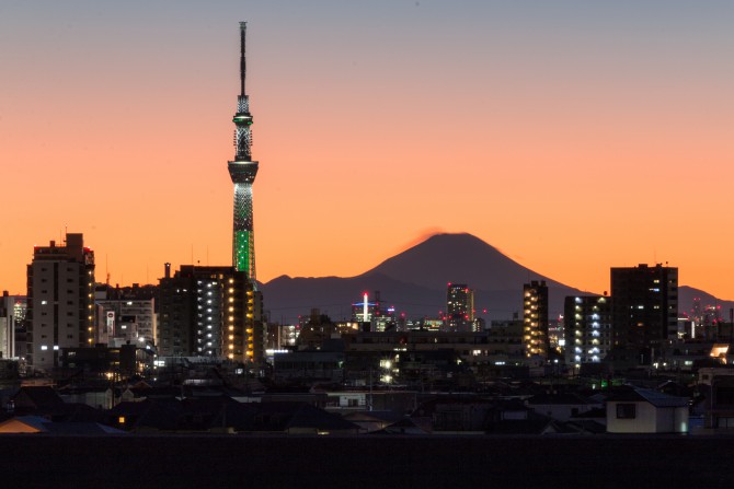 市川から撮ったと思われる写真が東京スカイツリーの公式ホームページに